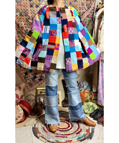 patchwork poncho
