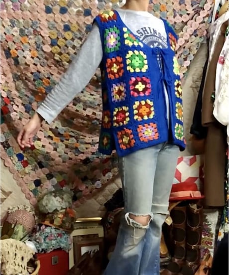 granny square vest