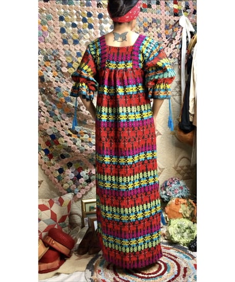vintage guatemala embroidered one-piece