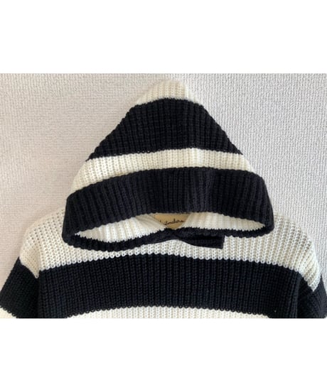 70s stripe hoodie knit