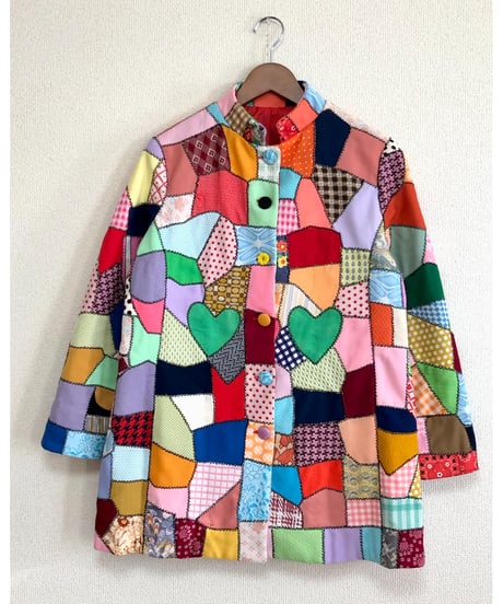 60-70s crazy quilt jacket
