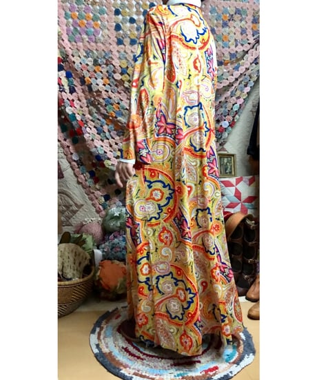 70s paisley dress