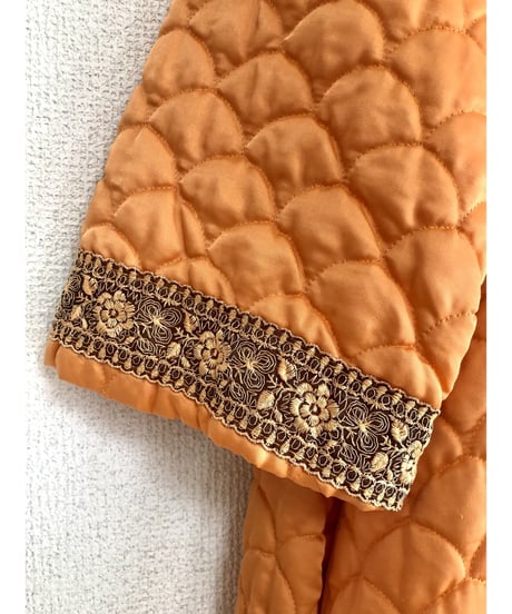 60's quilted robe