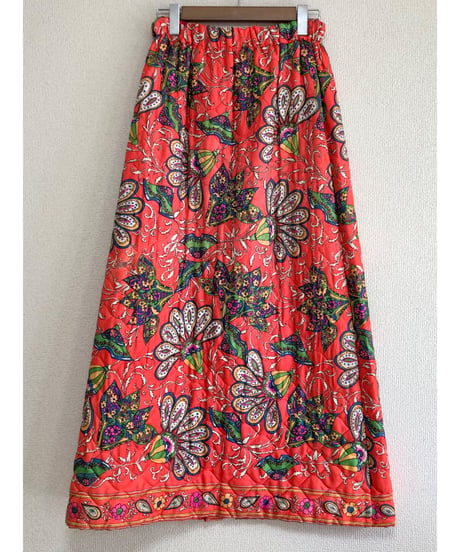 70s quilting flower skirt