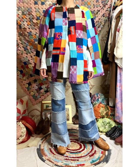 patchwork poncho