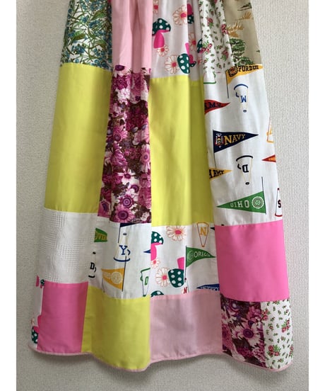 70's patchwork skirt