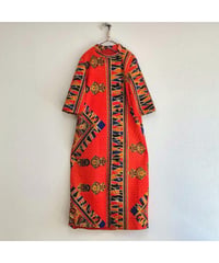 60s paisley quilting dress