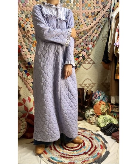 70's quilting flower dress