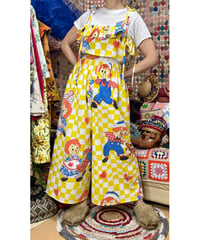 Raggedy Ann & Andy super wide leg pants（70s fabric）