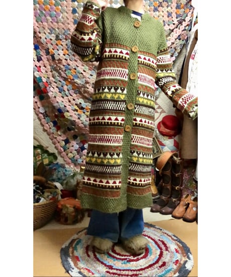 hand knit dress coat
