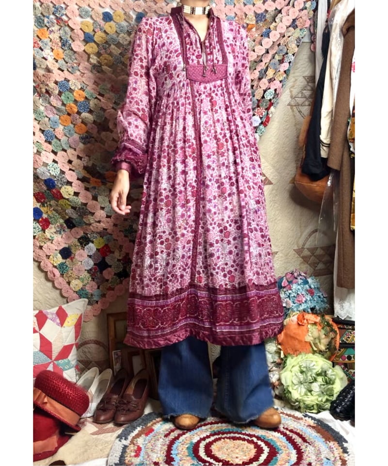vintage indian cotton dress ② | Quilt