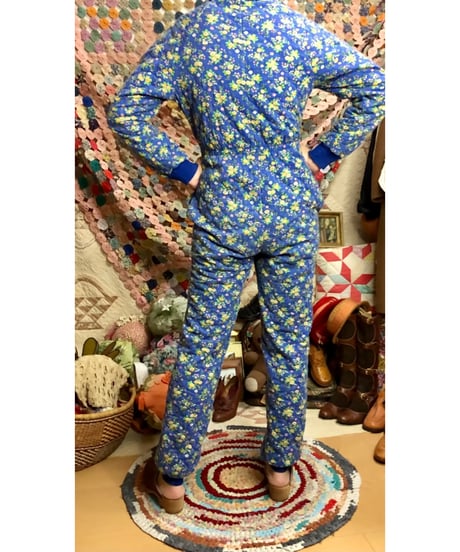 70s quilting jump suit