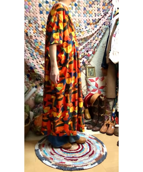 70s psychedelic easy dress