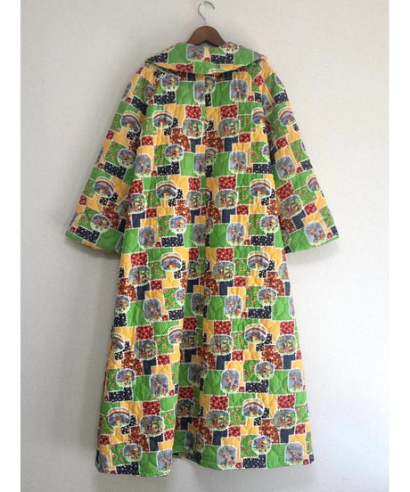 patchwork print quilting robe & bag set