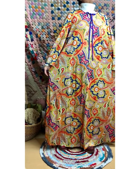 70s paisley dress