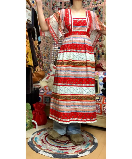 70s flower dress