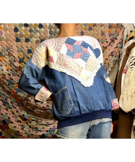 denim patchwork quilt remake tops