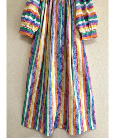 rainbow stripe dress