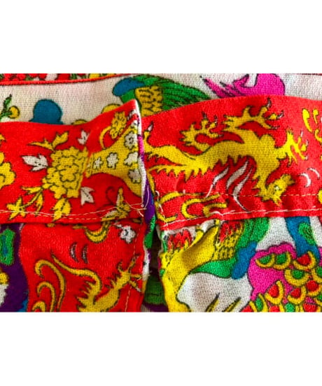 60s oriental print dress