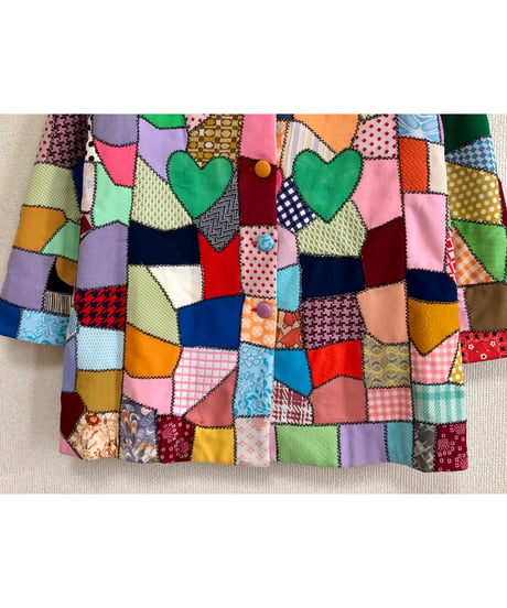 60-70s crazy quilt jacket