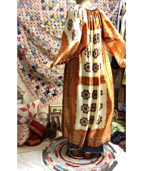 60-70's scarf dress