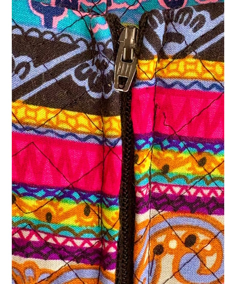 60-70s quilted wide leg pants