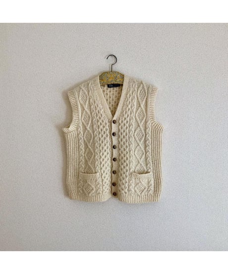 cable knit vest