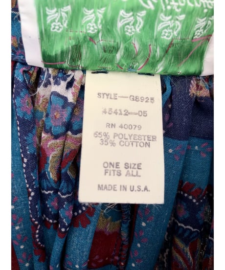 70's handkerchief motif dress