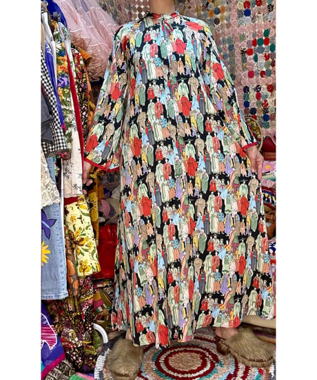 oriental maxi dress
