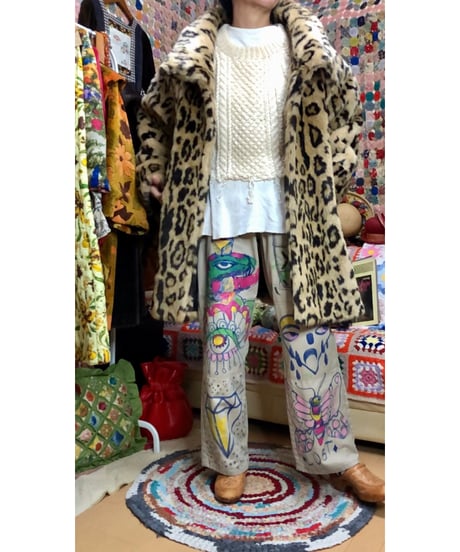 leopard faux fur coat