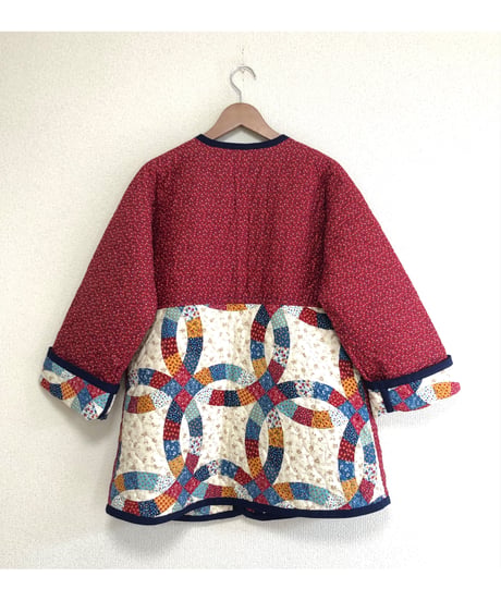 patchwork print quilting jacket