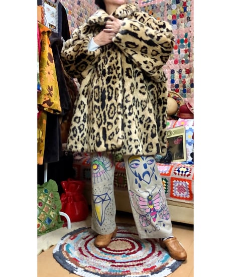 leopard faux fur coat