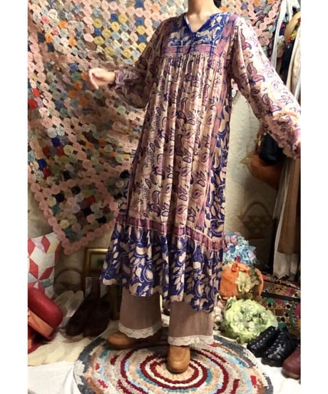vintage indian cotton dress ③
