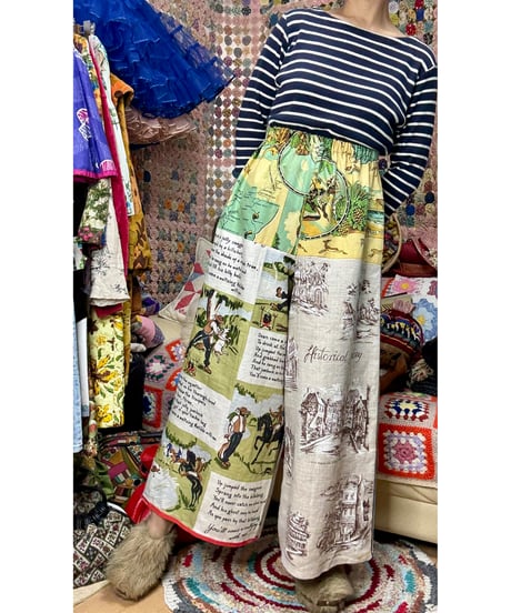 tea towel super wide leg pants B