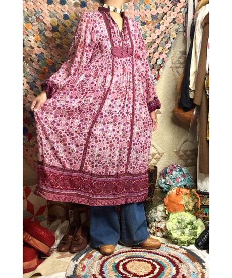 vintage indian cotton dress ②