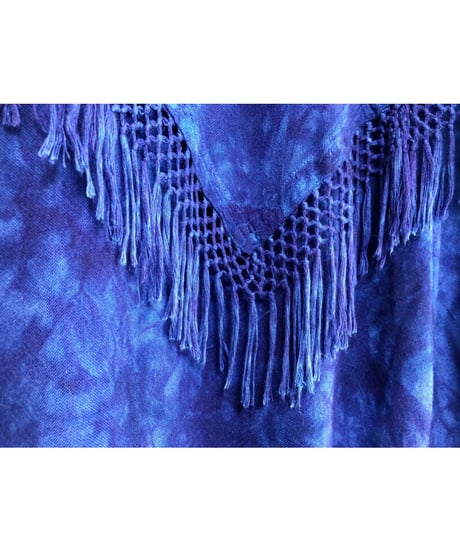 fringe tie-dye rayon tops
