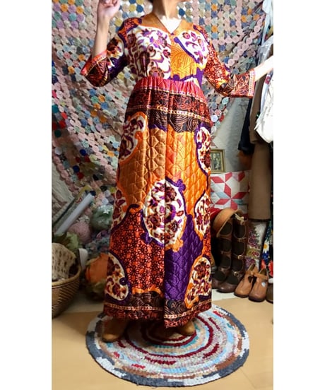 60s quilted  dress