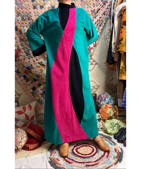 70's fleece dress