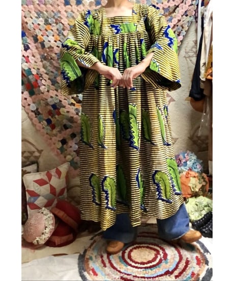 bell sleeve batik dress