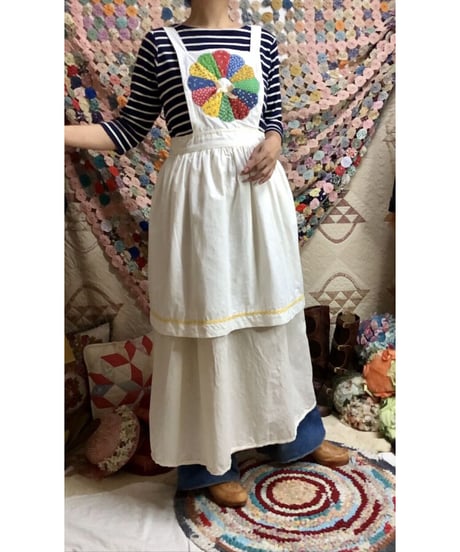 70's upcycle apron dress