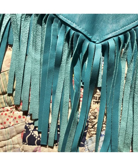leather fringe collar