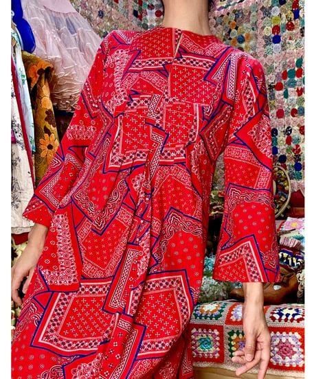 70s bandanna dress