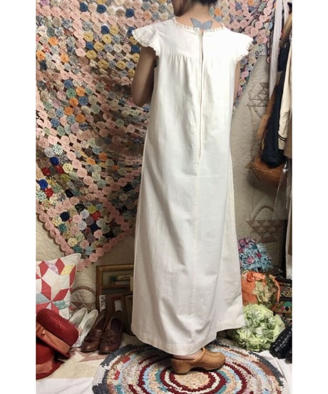 1970's hand embroidered one-piece