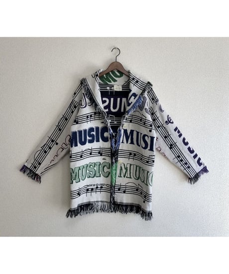 music tapestry fringe jacket