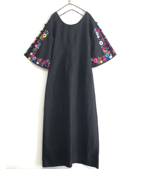 60-70's hand embroidered mexican dress