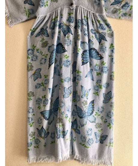 70s butterfly pile dress