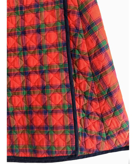 60s quilting plaid wrap skirt