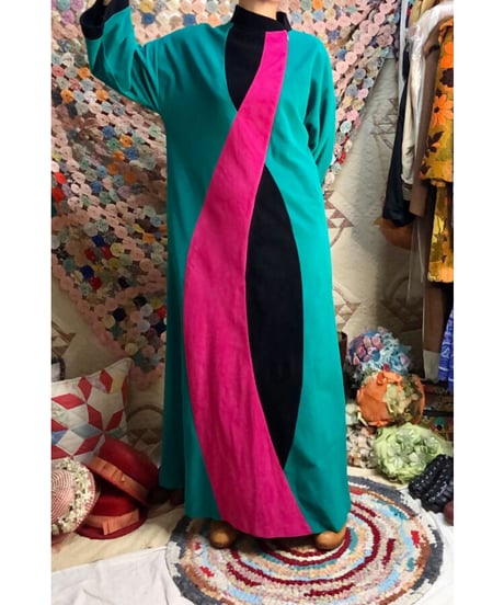 70's fleece dress