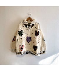 heart motif ecuador sweater