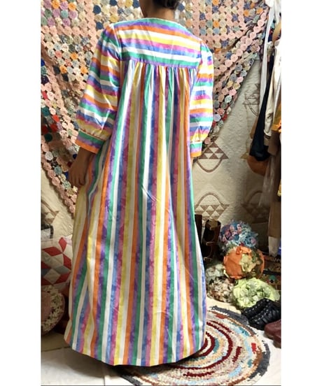 rainbow stripe dress